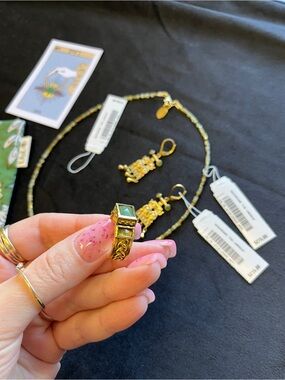 Authentic LA2L Paris jewelry set. Ring sz 7